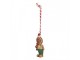 Christmas Ornament Gingerbread Man 3x1x6 Cm Brown Plastic - 3*1*6 cm Clayre & Eef