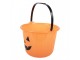 Halloween Decoration Bucket ? 19x14 Cm Orange Plastic - ? 19*14 cm Clayre & Eef