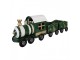 Vánoční dekorace zelený kovový vláček - 60*14*20 cm Clayre & Eef