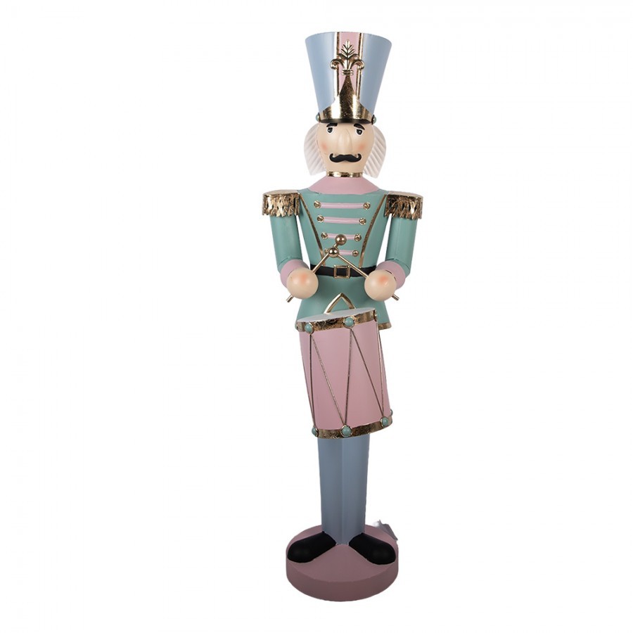 Christmas Decoration Figurine Nutcracker 37x40x129 Cm Green Metal - 37*40*129 cm