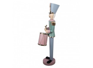 Christmas Decoration Figurine Nutcracker 37x40x129 Cm Green Metal - 37*40*129 cm