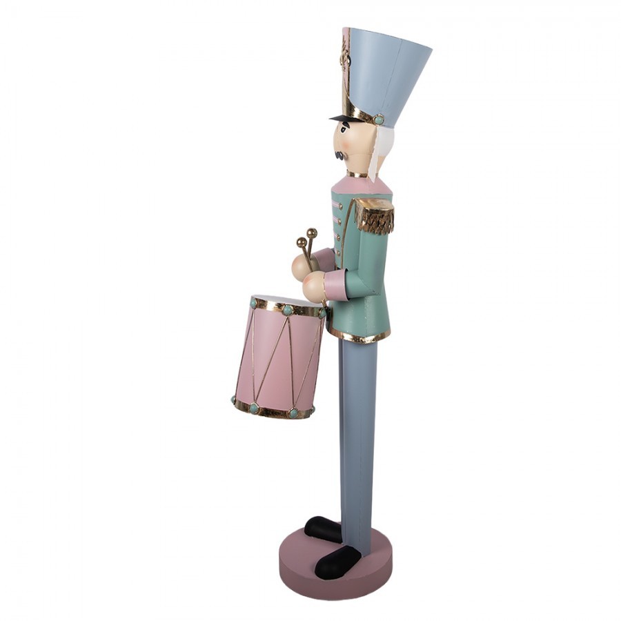Christmas Decoration Figurine Nutcracker 37x40x129 Cm Green Metal - 37*40*129 cm
