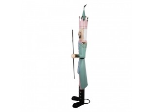 Christmas Decoration Figurine Nutcracker 43x35x171 Cm Blue Metal - 43*35*171 cm