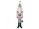 Christmas Decoration Figurine Nutcracker 41x34x174 Cm Pink Metal - 41*34*174 cm Clayre & Eef