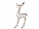 Christmas Decoration With LED Lighting Deer 28x10x55 Cm / 2xAAA Beige Metal - LED 28*10*55 cm / 2*AAA Clayre & Eef