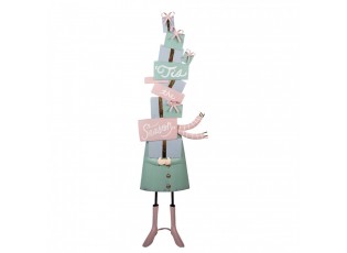 Christmas Decoration Figurine Gift 28x14x90 Cm Green Metal - 28*14*90 cm