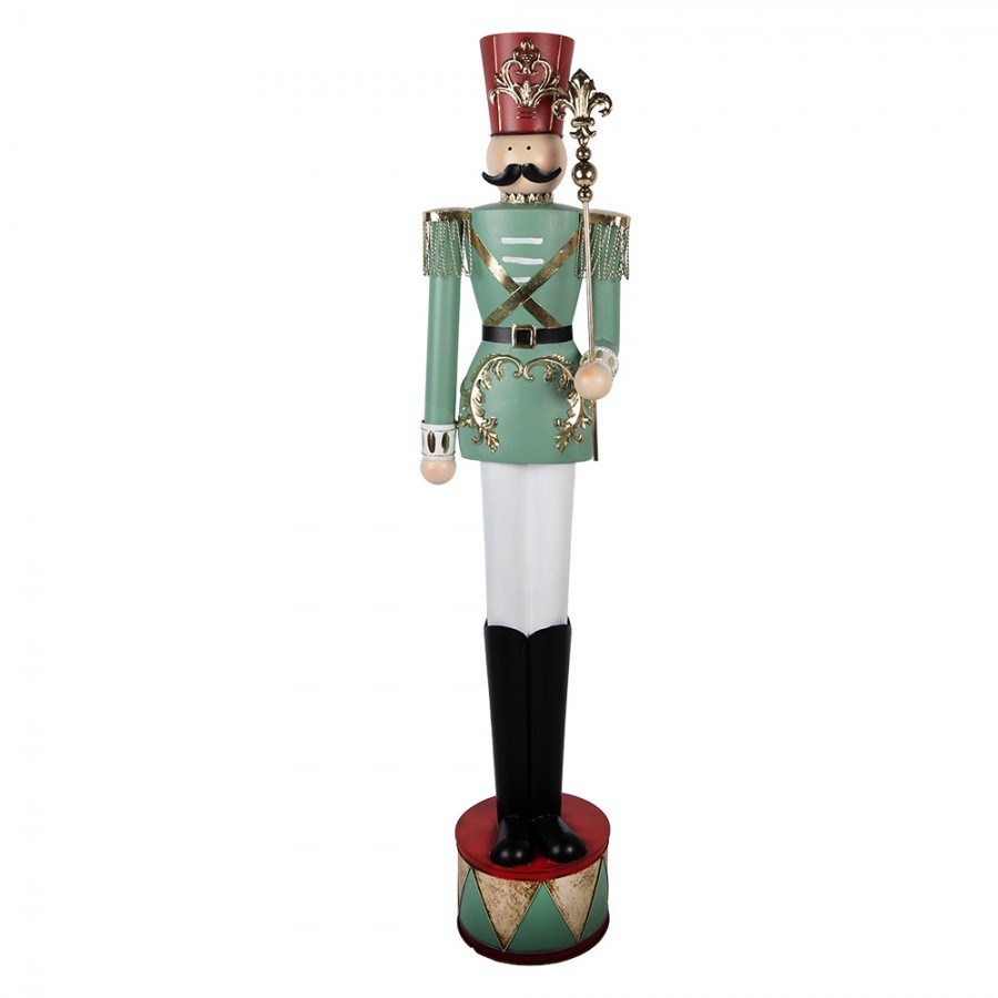 Kovová dekorace Louskáček Nutcracker - 34*29*152 cm