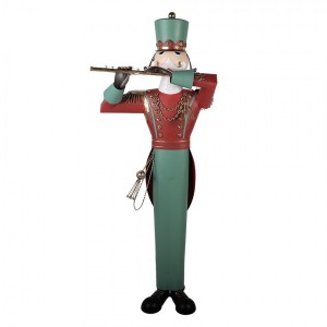 Kovová dekorace Louskáček Nutcracker v životní velikosti - 70*48*163 cm