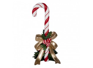 Christmas Decoration Figurine Candy Cane 44x36x91 Cm Red Plastic - 44*36*91 cm
