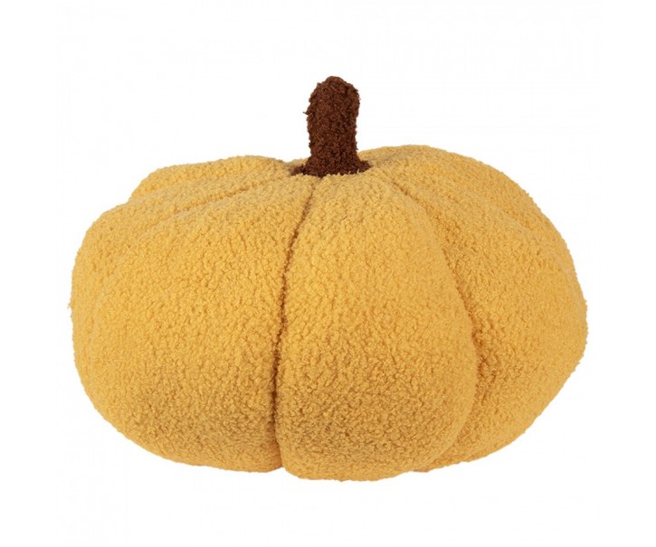 Decoration Pumpkin ? 35x22 Cm Yellow Polyester - ? 35*22 cm Clayre & Eef