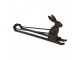 Bottle Holder Rabbit 33x7x13 Cm Brown Metal - 33*7*13 cm Clayre & Eef