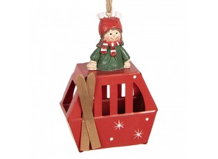 Christmas Ornament 7x3x10 Cm Red Plastic - 7*3*10 cm