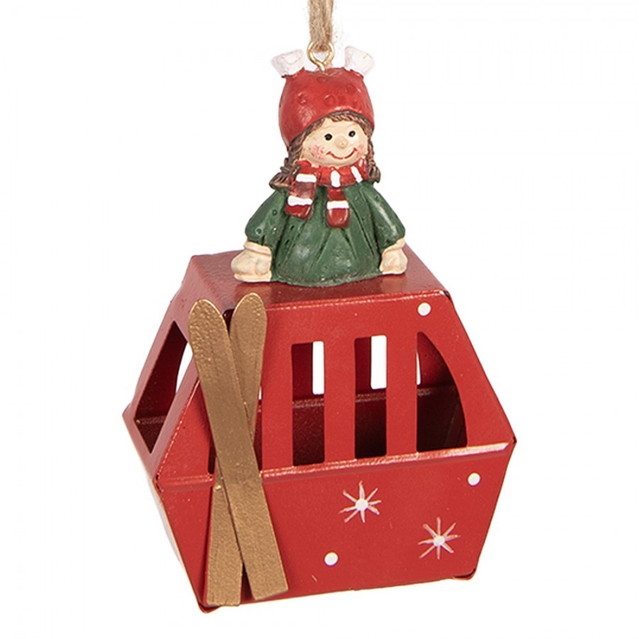 Christmas Ornament 7x3x10 Cm Red Plastic - 7*3*10 cm