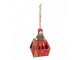 Christmas Ornament 7x3x10 Cm Red Plastic - 7*3*10 cm Clayre & Eef