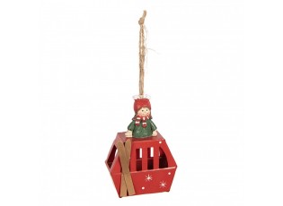 Christmas Ornament 7x3x10 Cm Red Plastic - 7*3*10 cm