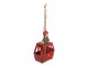 Christmas Ornament 7x3x10 Cm Red Plastic - 7*3*10 cm Clayre & Eef