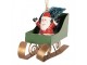 Christmas Ornament Sled 10x3x8 Cm Green Plastic - 10*3*8 cm Clayre & Eef