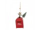 Christmas Ornament Mailbox 6x3x14 Cm Red Plastic - 6*3*14 cm Clayre & Eef