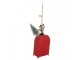 Christmas Ornament Mailbox 6x3x14 Cm Red Plastic - 6*3*14 cm Clayre & Eef