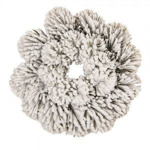 Vánoční dekorace zasněžený věneček - Ø 26*6 cm