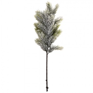 Vánoční dekorace zápich zasněžená jehličnatá větvička - 15*7*60 cm