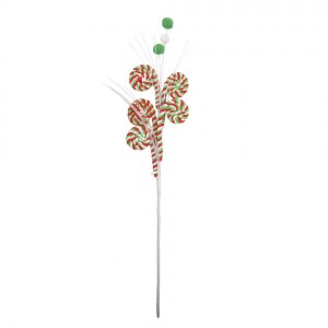 Vánoční dekorace zápich cukrová lízátka - 14*6*64 cm