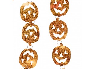 Halloween Decoration 237x1x9 Cm Orange Plastic - 237*1*9 cm