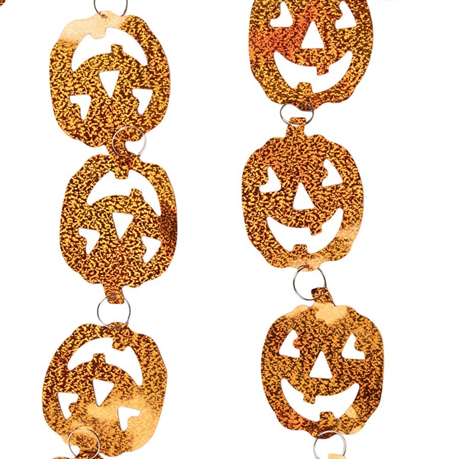 Halloween Decoration 237x1x9 Cm Orange Plastic - 237*1*9 cm