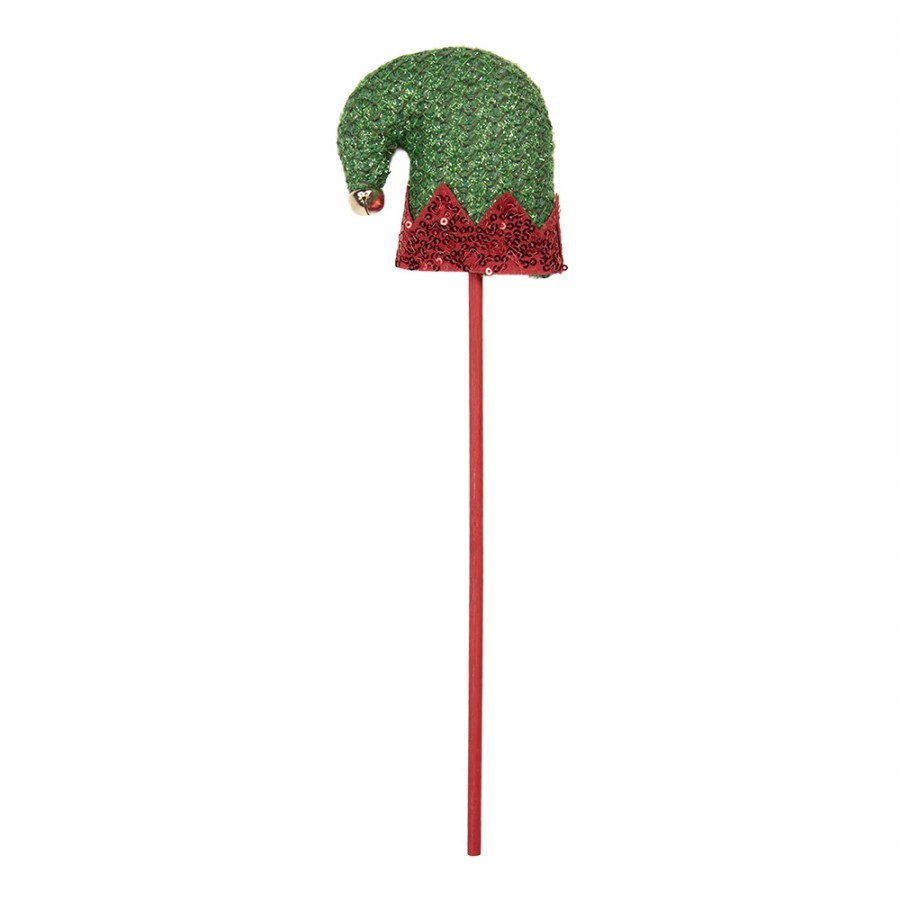 Christmas Decoration Christmas Hat 9x2x34 Cm Green Wood - 9*2*34 cm