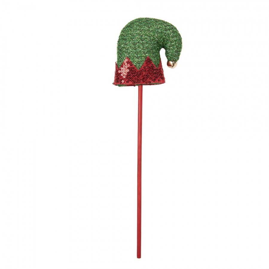 Christmas Decoration Christmas Hat 9x2x34 Cm Green Wood - 9*2*34 cm