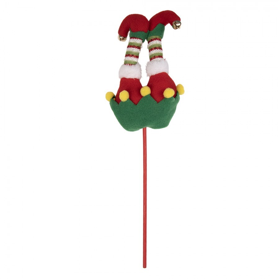 Kouzelný vánoční zápich nohy skřítek Elf - 12*7*43 cm