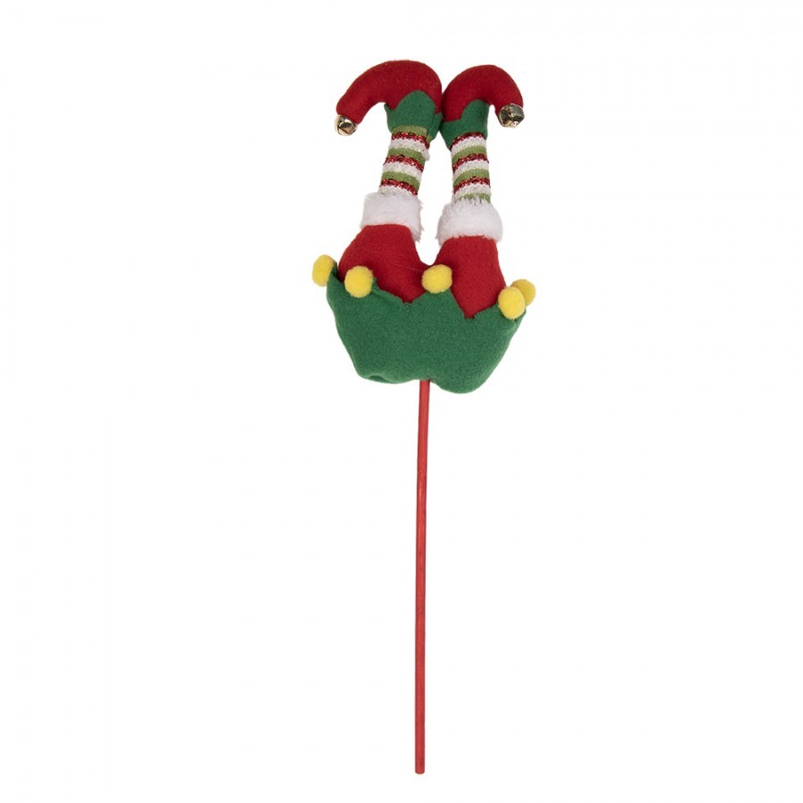 Kouzelný vánoční zápich nohy skřítek Elf - 12*7*43 cm