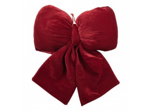 Elegantní červená sametová závěsná mašle Bow L - 30*12*35 cm