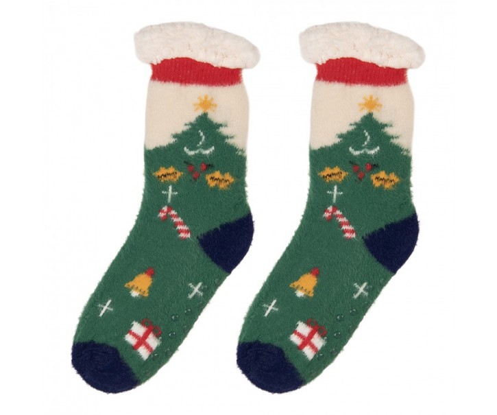 Christmas Socks One Size Green Synthetic - One size Clayre & Eef