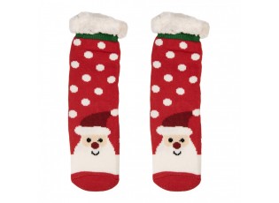 Christmas Socks One Size Red Synthetic - One size