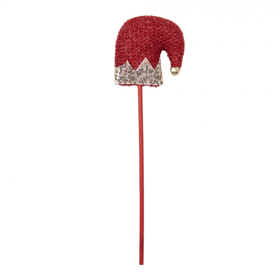Christmas Decoration Christmas Hat 9x2x34 Cm Red Wood - 9*2*34 cm