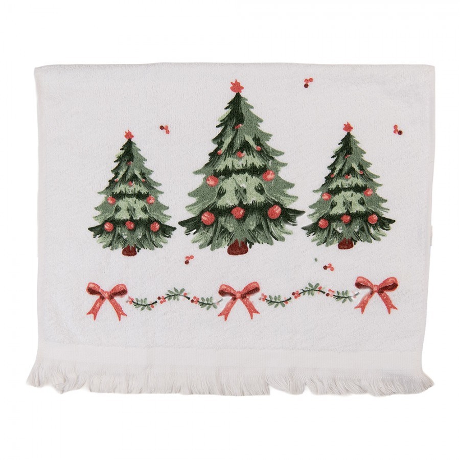 Kuchyňský froté ručník se stromky Christmas Harmony - 40*66 cm