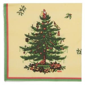 Vánoční papírové ubrousky s vánočním stromkem - 33*33 cm (20ks)