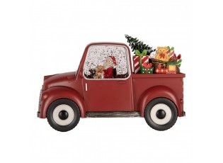 Kouzelné vánoční auto se Santou – hrací skříňka s LED - 22*10*15 cm / 3*AA/ USB