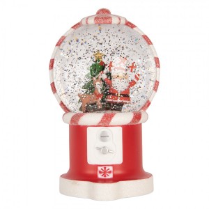 Kouzelná vánoční dekorace Santa – hrací skříňka s LED - 12*11*20 cm / 3*AA/ USB