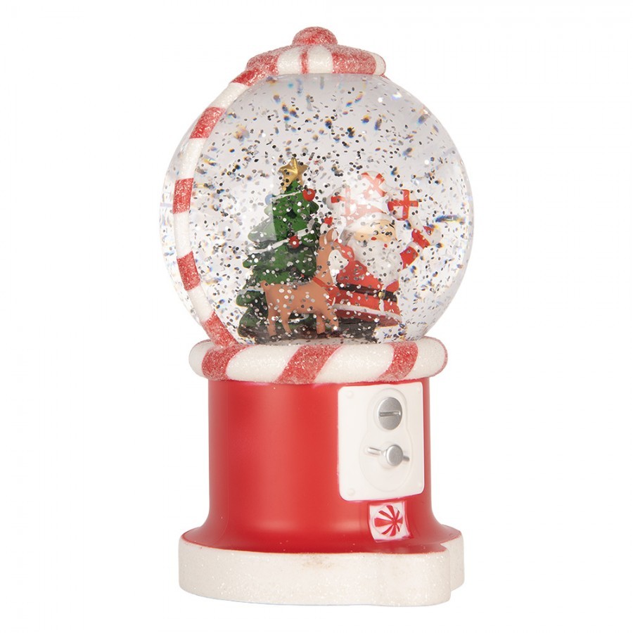 Kouzelná vánoční dekorace Santa – hrací skříňka s LED - 12*11*20 cm / 3*AA/ USB