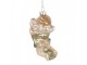 Christmas Ornament Angel 5x3x10 Cm Silver Colored Glass - 5*3*10 cm Clayre & Eef