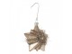 Christmas Ornament Star 10x8x9 Cm Silver Colored Glass - 10*8*9 cm Clayre & Eef
