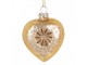 Christmas Ornament Heart 5x3x7 Cm Gold Colored Glass - 5*3*7 cm Clayre & Eef