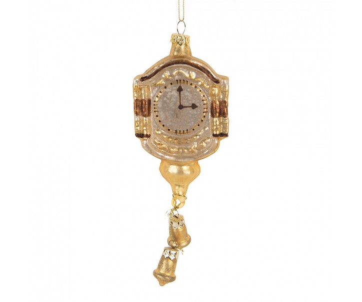 Christmas Ornament 6x4x15 Cm Gold Colored Glass - 6*4*15 cm Clayre & Eef