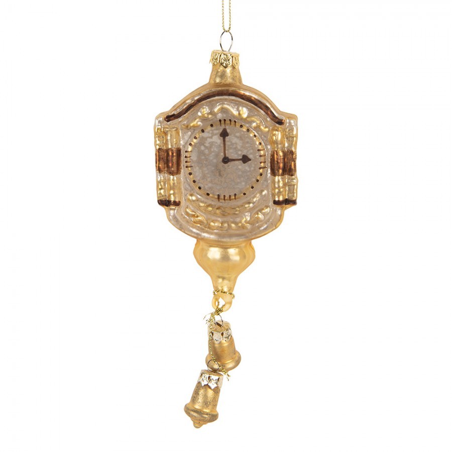 Christmas Ornament 6x4x15 Cm Gold Colored Glass - 6*4*15 cm