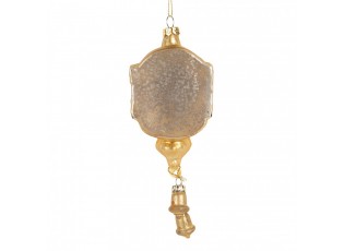 Christmas Ornament 6x4x15 Cm Gold Colored Glass - 6*4*15 cm