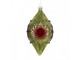 Christmas Bauble 8x7x15 Cm Green Glass - 8*7*15 cm Clayre & Eef