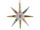 Christmas Ornament 11x3x11 Cm Gold Colored Glass - 11*3*11 cm Clayre & Eef