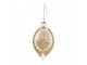 Christmas Bauble 7x6x12 Cm Gold Colored Glass - 7*6*12 cm Clayre & Eef